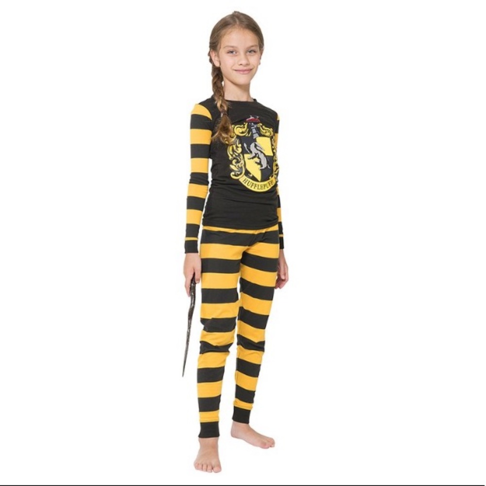 Harry Potter Hufflepuff Pajamas Set For Girls or Boys Size 4 (LAST PAIR)